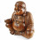 Statua del Buddha cinese in legno intagliato 60cm XXL
