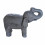 Grande Statua elefante in pietra grigia 50cm per giardino e outdoor