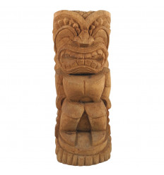 Statua hawaiana Tiki Kane in legno di cocco 50cm Outdoor Garden