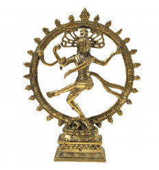 Statuette Shiva Nataraja 50cm in Brass Dance of Hindu Felicity