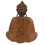 Buddha Statue sitting in a lotus position in solid wood carved hand h20cm