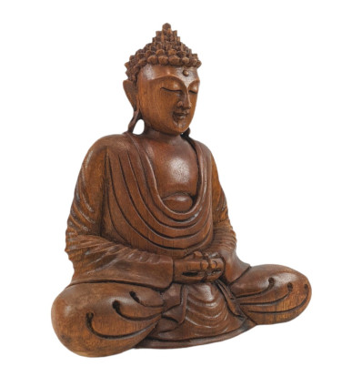 Mini décorations de Bouddha porte-bonheur assis, petites statues