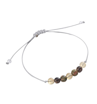 Bracelet jewelry lucky pregnancy happy, unakite citrine smoky quartz
