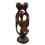 Abstract statuette Family h20cm in solid wood carved hand