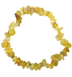 Yellow Jade baroque bracelet