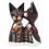 Couple of Cats - Statuette "Bisou" in Carved and Hand-Painted Wood