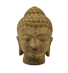 Buddha Head in Stone 30cm