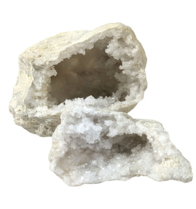 Grande geode intero in cristallo di rocca naturale - da 3 kg a 4,5 kg