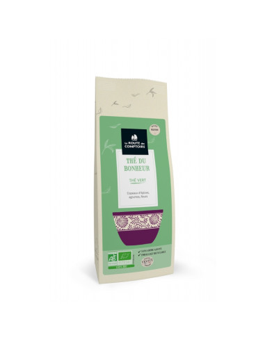 Tè Verde Bio - Tè della Felicità - Bulk Bag 100g - Sapori speziati e fruttati