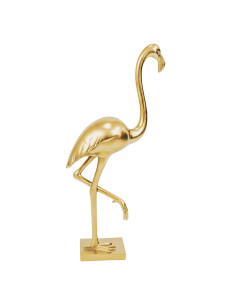 Flamingo polyresin in gold color - 49.5 cm
