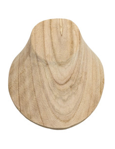 Bust display necklace raw wood