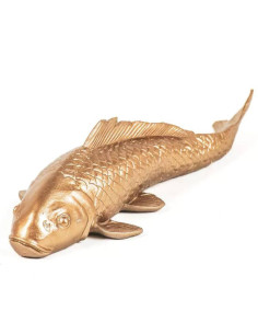 Fish Statue Decoration Golden Koi Carp 33cm