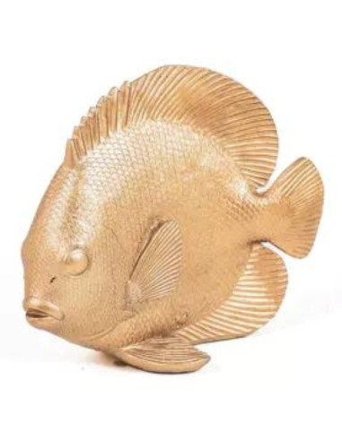 Statuetta decorativa pesce chirurgo dorato 19 cm
