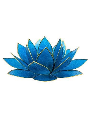 Bougeoir Fleur de Lotus 5ème Chakra - Chakra de la Gorge