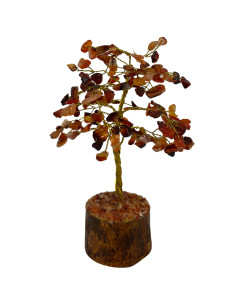 Tree of Happiness 20 cm with Natural Carnelian Stone