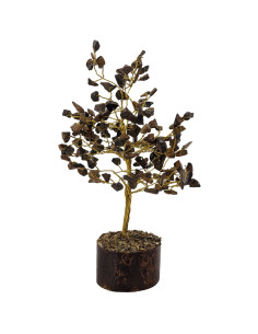 Tree of Happiness 20 cm with natural Tiger's Eye stone