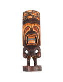 Tiki head h40cm solid wood. Handcrafted.