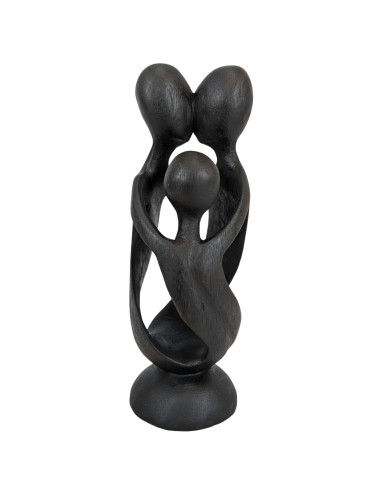 Statuetta abstract Famiglia h20cm di legno . Idea regalo di nascita.