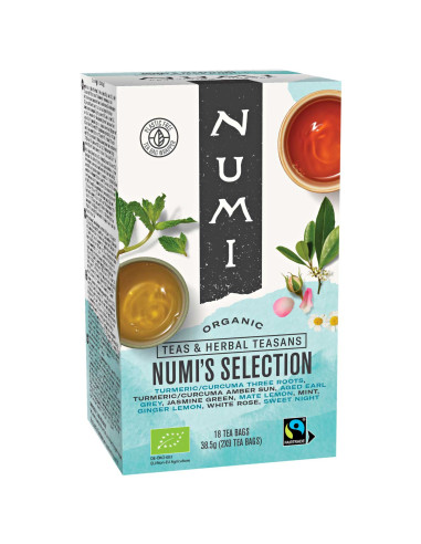 Assortment of 9 Organic & Fair Trade Teas - 18 tea bags - Numi tea