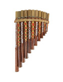 Bamboo Pan Flute (grande modello) Strumento musicale o oggetto deco!
