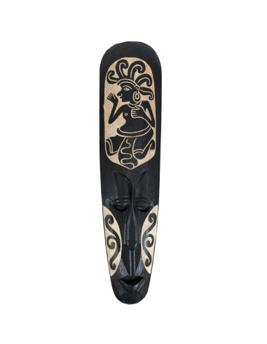Maschera Africana 50cm in Legno Nero - Character Pattern