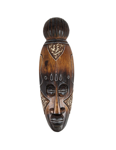 Masque Africain en bois 30cm décoration ethnique africaine.