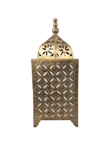 Moroccan lantern 40cm in gold metal