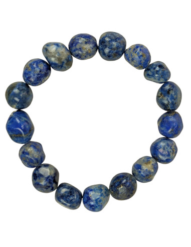 Bracciale Lapis Lazuli AB - pietre laminate da 10 mm