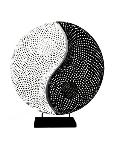 Living room lamp "Yin Yang" ⌀40cm Zen Decoration