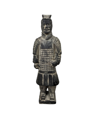 Xian Chinese Warrior Statue in Terracotta 22cm