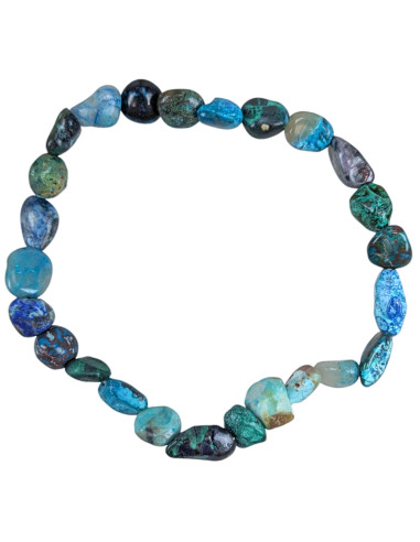 AAA Chrysocolla Bracelet - Mini Tumbled Stones