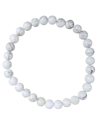 Howlite Bracelet - 6mm Balls