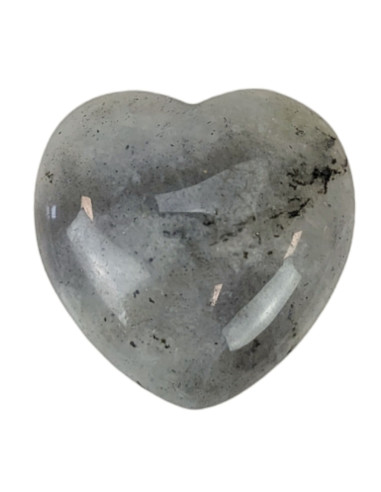 Pierre de Labradorite naturelle en Forme de Cœur 20g