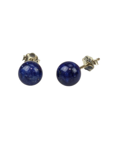 Boucles d'oreilles - Clous en Lapis Lazuli 6mm