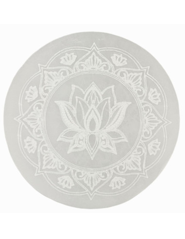 copy of Selenite Flower of Life Disc ø10cm - Piastra di ricarica