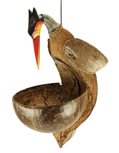 Mangeoire à Oiseaux en Noix de Coco