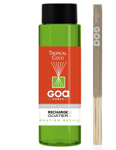 Tropical Coco Perfume Refill - Goa 250ml + 1 Rattan Pack