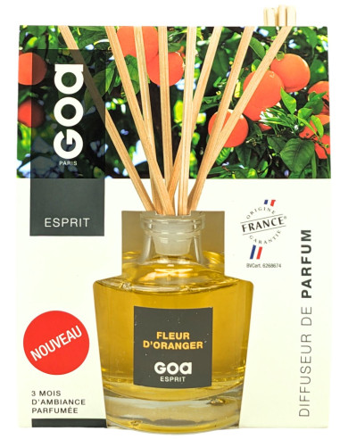 Orange Blossom - Diffusore di Profumo Goa Rattan Rod - Goatier Esprit 200ml