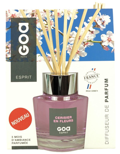 Cherry Blossom - Diffusore di Profumo Goa Rattan Rod - Goatier Esprit 200ml