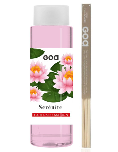 Serenity Ricarica Profumo - Goa 250ml + 1 confezione in rattan