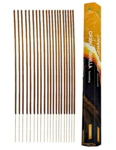 Charcoal Free Incense Orange Vanilla Scent 20 Sticks | Terra