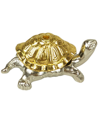 Metal Turtle Incense Holder 4cm|Gold & Silver