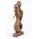 Statua astratta Coppia in Fusione h30cm legno massello intagliato a mano