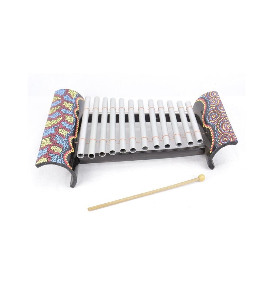 Xylophone Artisanal en Bambou et Métal peint 
