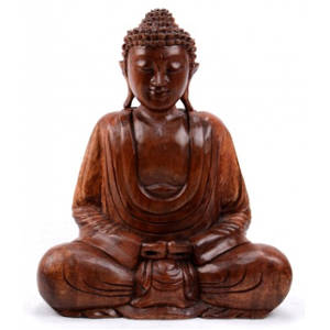 Buddha Grande 5'' Ottone Pesante Meditazione Intagliato a Mano Statua  Buddismo